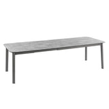 Lafuma Oron Table extensible 200-260 x 100cm 8 à 10 personnes HPL Ciment