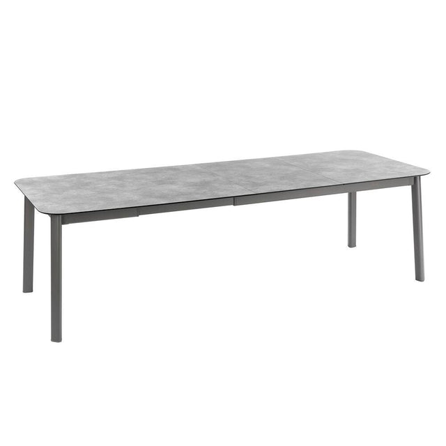 Lafuma Oron Table extensible 200-260 x 100cm 8 à 10 personnes HPL Ciment