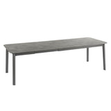Lafuma Oron Table extensible 200-260 x 100cm 8 à 10 personnes HPL Fusain