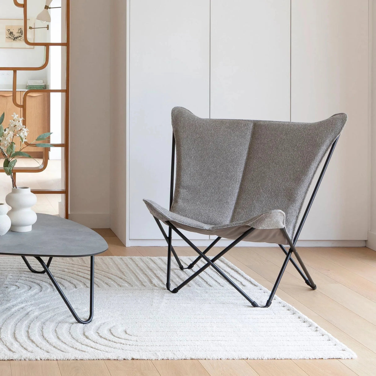 Lafuma Sphinx Niksen Fauteuil papillon matelassée grande largeur 