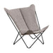 Lafuma Sphinx Niksen Fauteuil papillon matelassée grande largeur Gris Cendre 