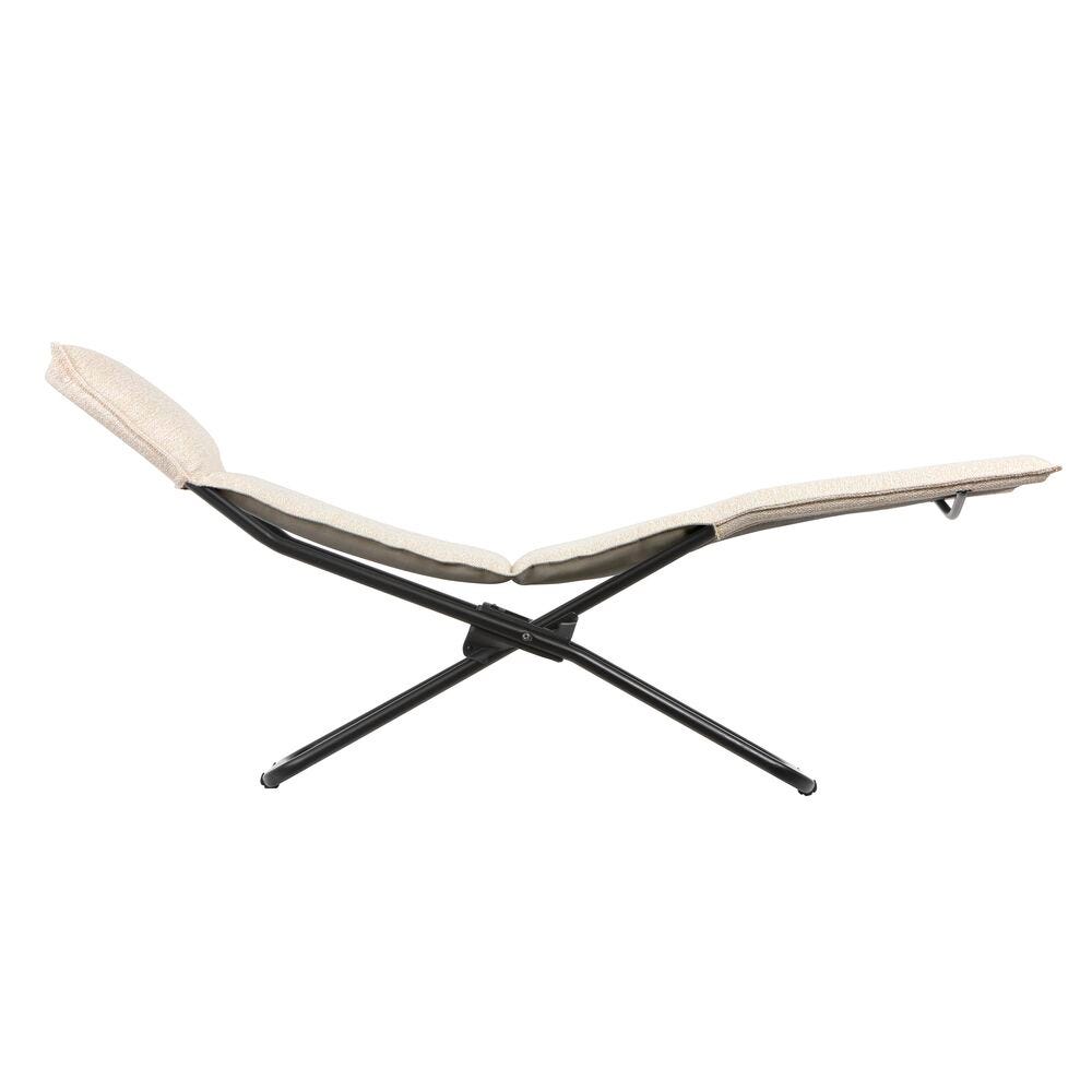 Lafuma Transalounge Chaise longue d'intérieur Zéro Gravité Niksen Crème