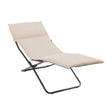 Lafuma Transalounge Chaise longue d'intérieur Zéro Gravité Niksen Crème
