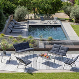 Lafuma Vence Banquette basse BeComfort avec coussin d'assise ambiance