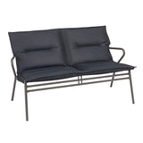 Lafuma Vence Banquette basse BeComfort avec coussin d'assise Dark Grey