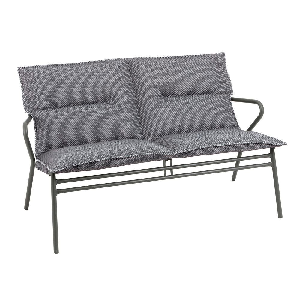 Lafuma Vence Banquette basse BeComfort avec coussin d'assise Silver