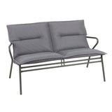Lafuma Vence Banquette basse BeComfort avec coussin d'assise Silver