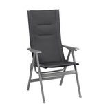 Lafuma Zen-it Fauteuil pliant matelassé dossier haut BeComfort Dark Grey