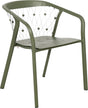 Les Jardins Chester Fauteuil repas empilable Vert avocat 