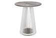Les Jardins Halo Table haute solaire Ø90cm h:105cm 500 Lumens Blanc 