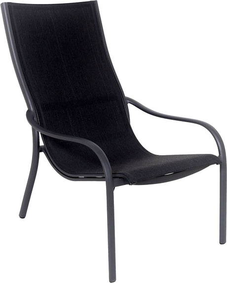 Les Jardins Koton Fauteuil Lounge Structure Gris Espace / Toile Eden Gris chiné 