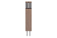 Les Jardins Tekura Borne solaire h:75cm 500 Lumens Teck Duratek 