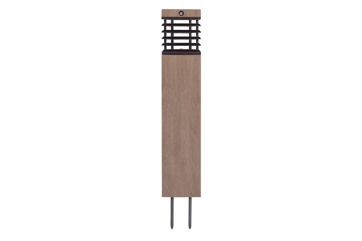 Les Jardins Tekura Borne solaire h:75cm 500 Lumens Teck Duratek 