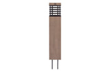 Les Jardins Tekura Borne solaire h:75cm 500 Lumens Teck Duratek 