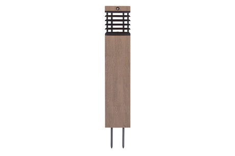 Les Jardins Tekura Borne solaire h:75cm 500 Lumens Teck Duratek 