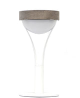 Les Jardins Tyble Lampe de table solaire 200 Lumens Teck Duratek / Blanc 