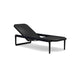 Manutti Flows Chaise longue textile, coussins non inclus Black AF07 - Teak nero (HFTS) 