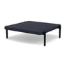 Manutti Flows Coffee Table 76x70cm h:22cm Black AF07 - Teak nero (HFTN) 