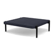 Manutti Flows Coffee Table 76x70cm h:22cm Black AF07 - Teak nero (HFTN) 
