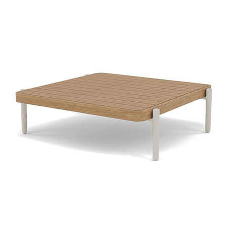 Manutti Flows Coffee Table 76x70cm h:22cm Flint AF13 - Teak natural (HFTK) 