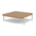 Manutti Flows Coffee Table 76x70cm h:22cm Flint AF13 - Teak natural (HFTK) 
