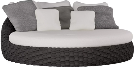 Manutti Kobo Daybed, coussins non inclus Rope Anthracite 45mm (4R03) 