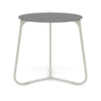 Manutti Mood Coffee table - Table basse ronde Ø 60cm h:56cm Plateau Céramique ou HPL Flint SF13 Ceramic Basalt Grey 6mm 6K70 