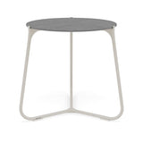 Manutti Mood Coffee table - Table basse ronde Ø 60cm h:56cm Plateau Céramique ou HPL Flint SF13 Ceramic Basalt Grey 6mm 6K70 