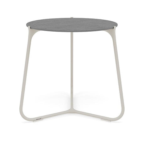 Manutti Mood Coffee table - Table basse ronde Ø 60cm h:56cm Plateau Céramique ou HPL Flint SF13 Ceramic Basalt Grey 6mm 6K70 