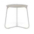Manutti Mood Coffee table - Table basse ronde Ø 60cm h:56cm Plateau Céramique ou HPL Flint SF13 Ceramic Travertin Crema 12mm 5K74 