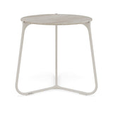 Manutti Mood Coffee table - Table basse ronde Ø 60cm h:56cm Plateau Céramique ou HPL Flint SF13 Ceramic Travertin Crema 12mm 5K74 