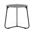 Manutti Mood Coffee table - Table basse ronde Ø 60cm h:56cm Plateau Céramique ou HPL Lava SF10 Ceramic Basalt Grey 6mm 6K70 