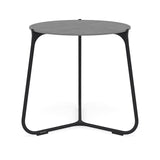 Manutti Mood Coffee table - Table basse ronde Ø 60cm h:56cm Plateau Céramique ou HPL Lava SF10 Ceramic Basalt Grey 6mm 6K70 