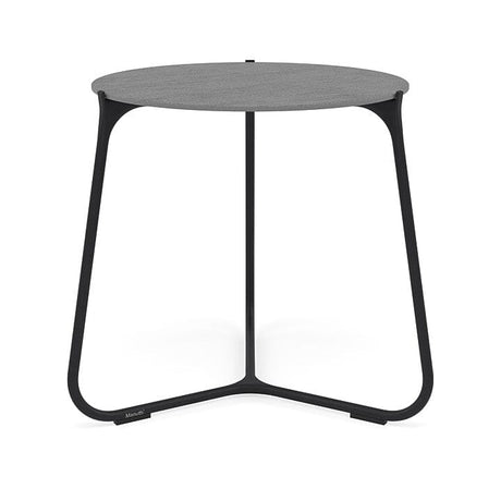 Manutti Mood Coffee table - Table basse ronde Ø 60cm h:56cm Plateau Céramique ou HPL Lava SF10 Ceramic Basalt Grey 6mm 6K70 