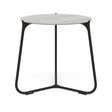 Manutti Mood Coffee table - Table basse ronde Ø 60cm h:56cm Plateau Céramique ou HPL Lava SF10 Ceramic Perla 6mm 6K66 