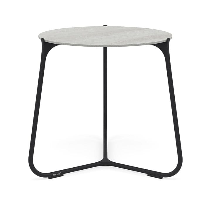 Manutti Mood Coffee table - Table basse ronde Ø 60cm h:56cm Plateau Céramique ou HPL Lava SF10 Ceramic Perla 6mm 6K66 