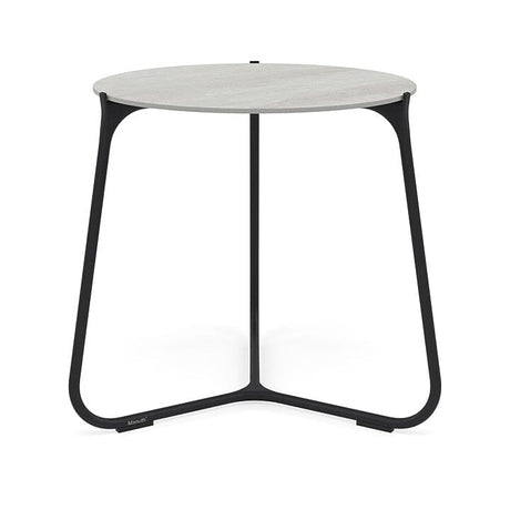 Manutti Mood Coffee table - Table basse ronde Ø 60cm h:56cm Plateau Céramique ou HPL Lava SF10 Ceramic Perla 6mm 6K66 
