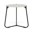 Manutti Mood Coffee table - Table basse ronde Ø 60cm h:56cm Plateau Céramique ou HPL Lava SF10 Ceramic Speckled Sand 12mm 5K73 