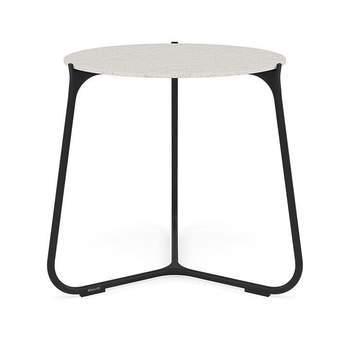 Manutti Mood Coffee table - Table basse ronde Ø 60cm h:56cm Plateau Céramique ou HPL Lava SF10 Ceramic Speckled Sand 12mm 5K73 