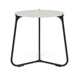 Manutti Mood Coffee table - Table basse ronde Ø 60cm h:56cm Plateau Céramique ou HPL Lava SF10 Ceramic Speckled Sand 12mm 5K73 