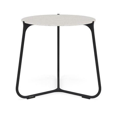 Manutti Mood Coffee table - Table basse ronde Ø 60cm h:56cm Plateau Céramique ou HPL Lava SF10 Ceramic Speckled Sand 12mm 5K73 