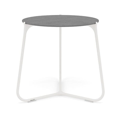 Manutti Mood Coffee table - Table basse ronde Ø 60cm h:56cm Plateau Céramique ou HPL White SF08 Ceramic Basalt Grey 6mm 6K70 