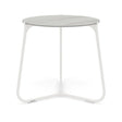 Manutti Mood Coffee table - Table basse ronde Ø 60cm h:56cm Plateau Céramique ou HPL White SF08 Ceramic Perla 6mm 6K66 