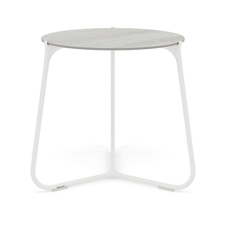 Manutti Mood Coffee table - Table basse ronde Ø 60cm h:56cm Plateau Céramique ou HPL White SF08 Ceramic Perla 6mm 6K66 