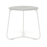 Manutti Mood Coffee table - Table basse ronde Ø 60cm h:56cm Plateau Céramique ou HPL White SF08 Ceramic Perla 6mm 6K66 