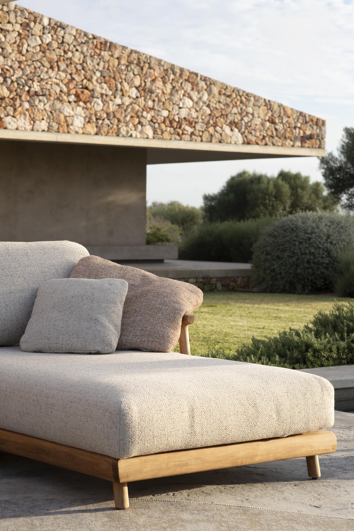 Manutti Muyu Chaise Lounge Left, coussins non inclus