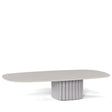Manutti Nami Table basse céramique 128x72cm h:27cm Flint AF13 Céramique Perla 12mm 5K66 