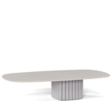 Manutti Nami Table basse céramique 128x72cm h:27cm Flint AF13 Céramique Perla 12mm 5K66 