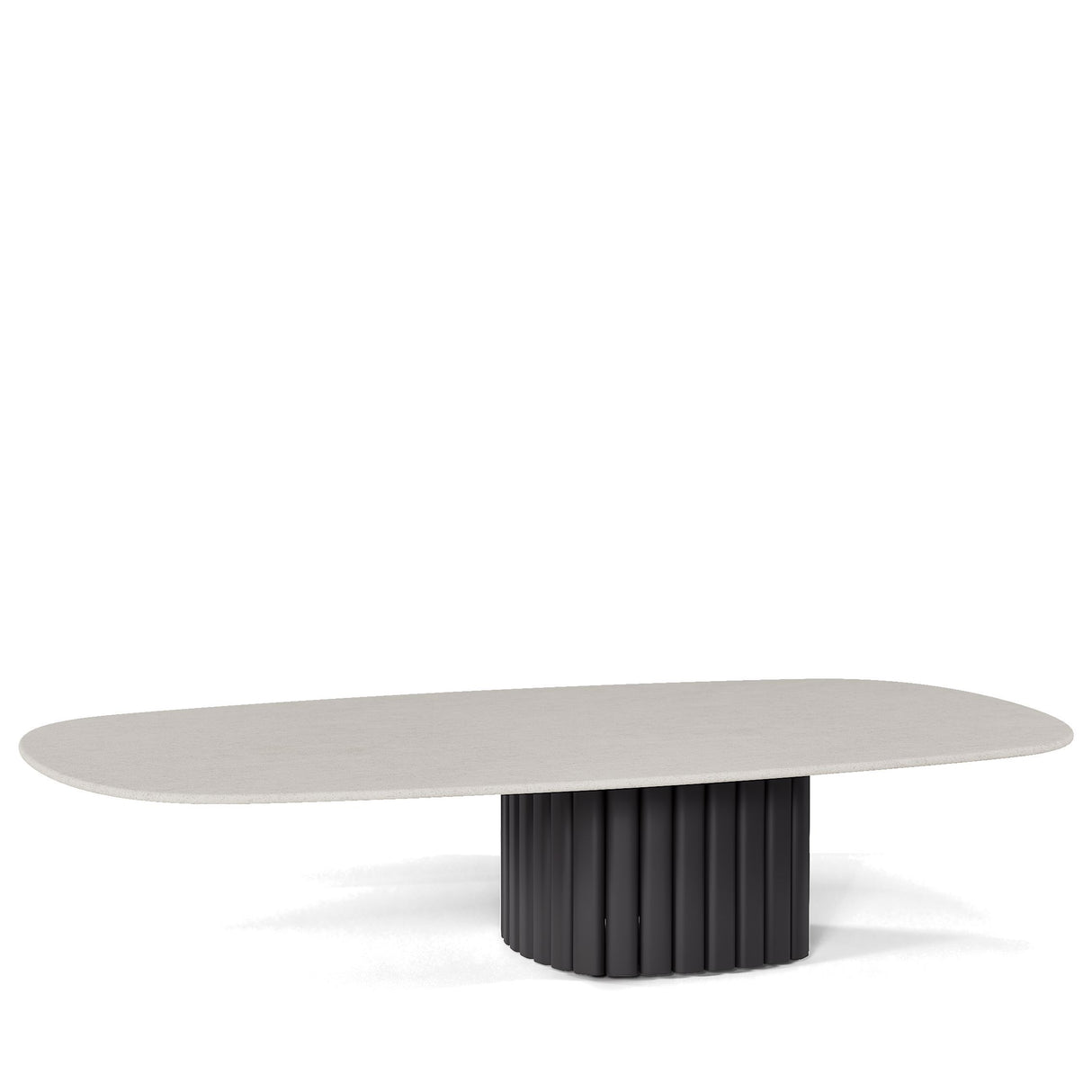 Manutti Nami Table basse céramique 128x72cm h:27cm Lava AF10 Céramique Perla 12mm 5K66 