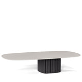 Manutti Nami Table basse céramique 128x72cm h:27cm Lava AF10 Céramique Perla 12mm 5K66 